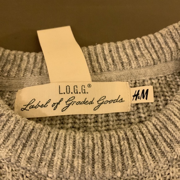 H&M L.O.G.G Woman’s XS Grey knit sweater - Picture 2 of 5